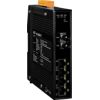 Multi-mode, ST Connector, 4-port 10/100 Mbps with 1 fiber port Switch with Power Input +12 VDC ~ +48 VDC (RoHS) ICP DAS